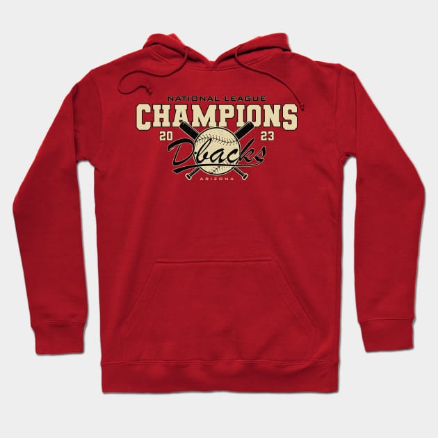 Dbacks - National League Champions 2023 Hoodie by Nagorniak